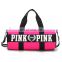 2020 New fitness gym bag fashion sports duffle bag pink tote nylon overnight travel bag