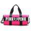 2020 New fitness gym bag fashion sports duffle bag pink tote nylon overnight travel bag