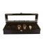 Wholesale luxury glass black storage wooden watch box display