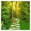 Green Color Forest Wall Mural 3D 5D 8D 16D Embossed Wall Decoration For Home Tv Background Drop Ship