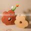 Wholesale INS Bud Vase Ceramic Art Geometric Flower Shape Floral Moranti Wedding Centerpieces & Table Decorations Ceramic Vase