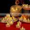 Wholesale Luxury Romantic Wedding Birthday stick Plastic Tealight flameless decor golden white Led  Candle