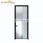 JYD Interior aluminium alloy frame single glass swing doors toliet casement bathroom entry doors