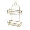 Metal Stainless Steel Rust Proof Shower Shelf Caddy No Drilling Bathroom Shower Storage Rack Hanging Shower Caddy