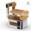 Creativepacking Burl Uniquely Designed Clear Window Cigar Humidor Box With Drawers
