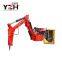Pedestal rockbreaker boom