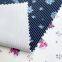 High quality polyester spandex 250GSM small flower custom 2*2 knit rib digital printed fabric for cardigan