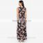 2016 hot sale women maxi dress design ladies custom printing dress OEM D265