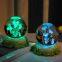 LED 3D цветок-кот кристальный USB-шар с эффектом молнии, яркий цветной шарик ночной лампы, новинка в виде шара для украшения, плазменный настольный светильник