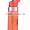 Tritan Sports Plastic Water Bottles With Flip Up Spout And Straw