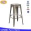Foshan factory cheap used vintage commercial furniture industrial antique metal bar stools                        
                                                Quality Choice