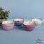 2015 color glaze double soup bowl without handle