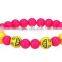 Cheap Smiling Face Plastic & Ceramics Beaded Children Bracelet for 2016 Emoji Children Bracelet