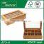Recyclable fancy small wooden/bamboo tea set chest box for sale