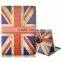 Cheaper UK USA Flag Design 360 Degree Rotating Flip Leather Stand Wallet Leather With Card Slots For iPad Mini 1 2 3 TB-0324