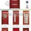 Most Popular Hot Sale Single Swing Door Glass Engineered Wooden Door Surface Finished in China