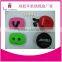 cute cable silicone headset connector innovative mobile phone earphone accessories