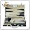 2016 Classical Style Black and White Leather Backgammon Set
