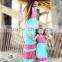 2015 hot selling family clothes, mother and child/daughter dress clothing design set, mommy and me maxi dress