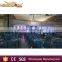 Foshan led remote control half moon stainless steel wedding table