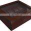 Brown gloss watch box with acrylic window