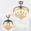 Small Size Crystal Golden LED Ceiling Fan with ABS Blades