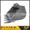 shenfu excavator rock skeleton bucket made in China