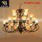 Led Iron Art Pendant/Wall Light With Patterned Lampshade For Home/Hotel Decoration