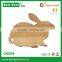 Rabbit shape mini cheese acacia wood chopping cutting board with handle wholesale                        
                                                Quality Choice