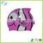 Custom printed waterproof silicone swimming cap