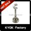 KYOK 28*22mm Black Curtain Pole Brackets,22mm Ball Tiebacks Bay Corner Passing Metal Rings Curtain Rod Parts