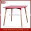 Wood Furniture Square MDF Legs Dining Room Table