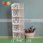 Plastic material foldable corner rack