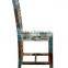 INDIA COLORFUL ROSEWOOD DINING CHAIR , Multi Color DISTRESSED DINING CHAIR