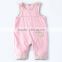 Pink cute sleeveless baby clothes summer girls infants romper