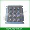 12 Keys Waterproof Numeric Keypad With Rear Panel Mounting