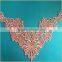 Polyester v-neck lace collar patterns for ladies