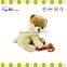 ICTI plush OEM facory cute white dog plush keyring