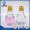 100ml/200ml clear light bulb bottle juice bottle with metal cap and straw