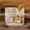 Nativity set with PEACE word on bible