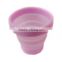 pink series portetive heat resistant foldable fda silicone cup
