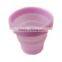 pink series portetive heat resistant foldable fda silicone cup