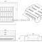 3 years warranty high quality petrol station CE BV ISO9001 gas station led canopy lights