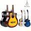 39 inch colorful basswood acoustic guitar for beginner