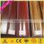 Wow!! flurocarbon powder coating aluminium profile manufacturer Japan market/concave-convex wood color aluminium profile factory