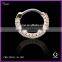 Attractive design Round Paved Gems septum piercing