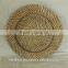 Round rattan basket