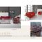 Liansheng modern Office sofa S874 leather sofa set 1+1+3
