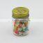 150ml Embossed Mini Glass Jam Jar with Tinplate Lid
