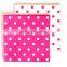 disposable pink square dot party paper napkin